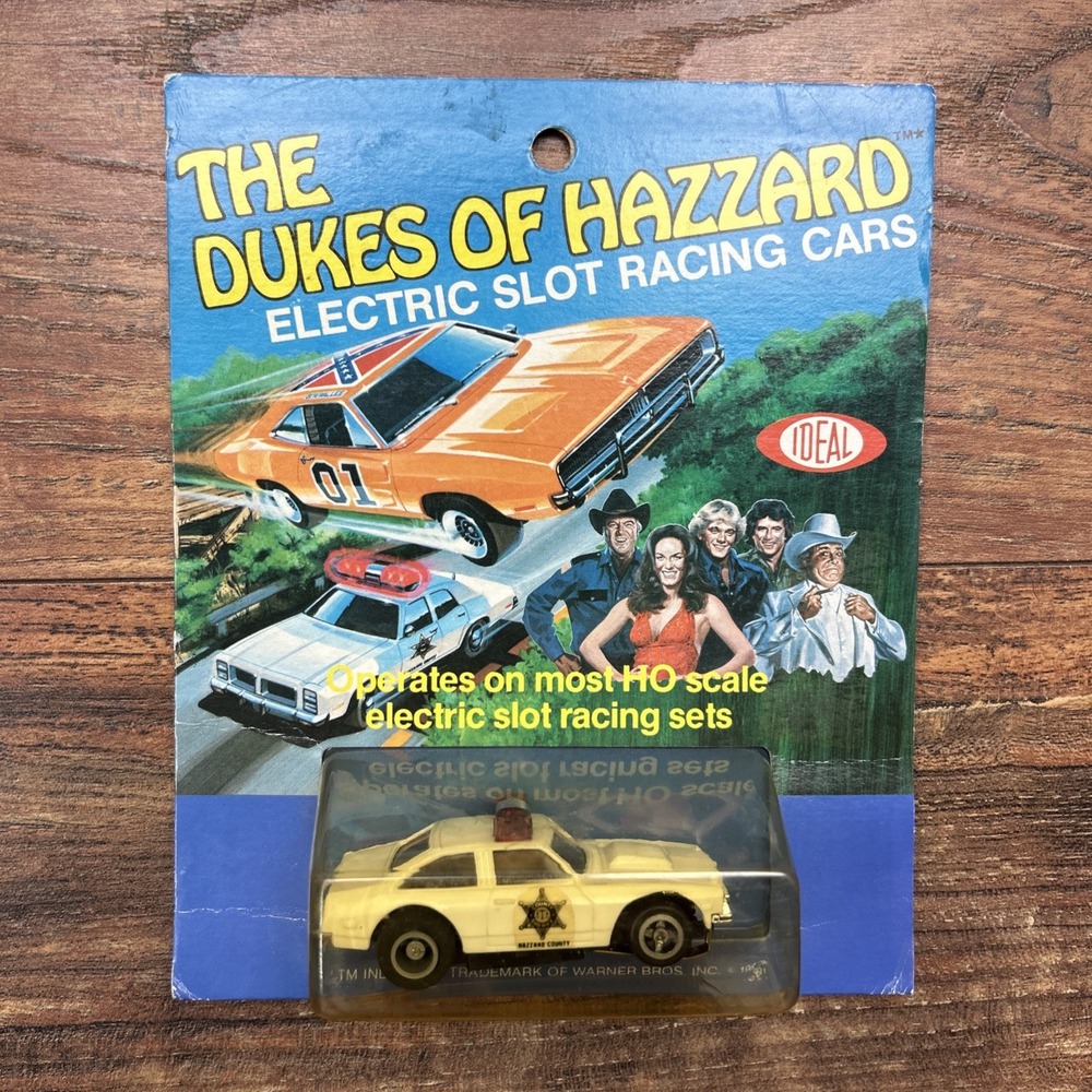 1981 IDEAL Dukes of Hazzard Police Sherriff Slot Car SEALED NEW RARE 4662-3‎